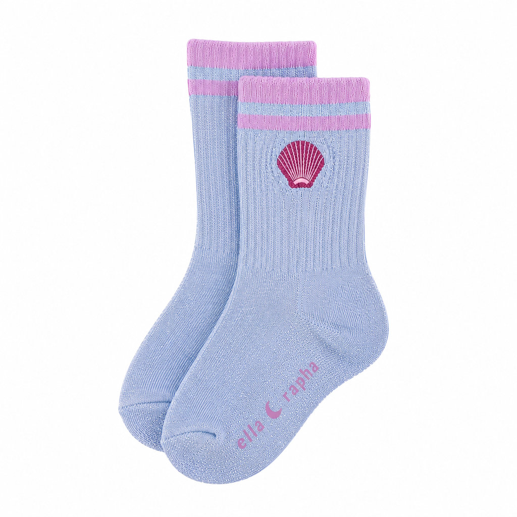 SPARKLY SEASHELL kids socks