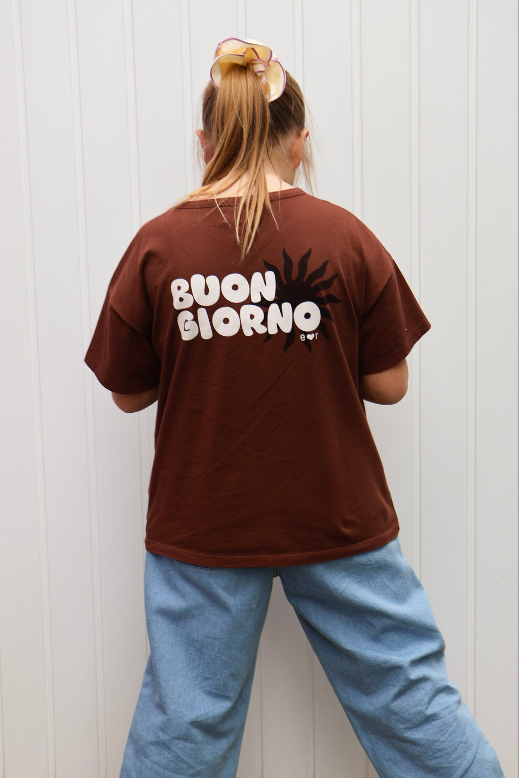 little terracotta BUONGIORNO t-shirt loose fit