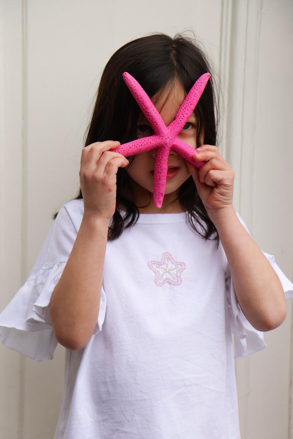 little STARFISH t-shirt white loose fit