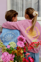 little pink CLUB SOLEIL sweatshirt loose fit