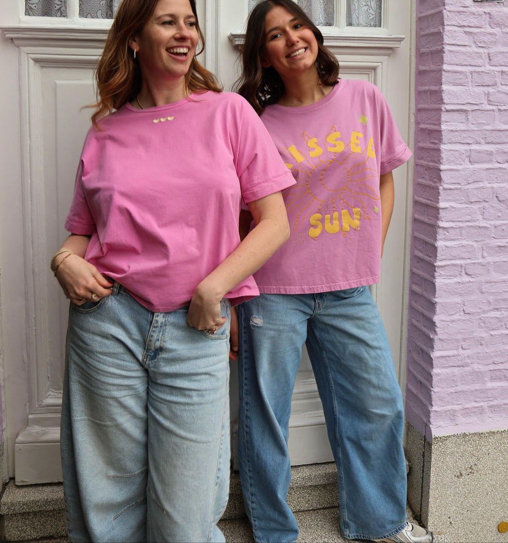 pink KISSED BY THE SUN loose fit