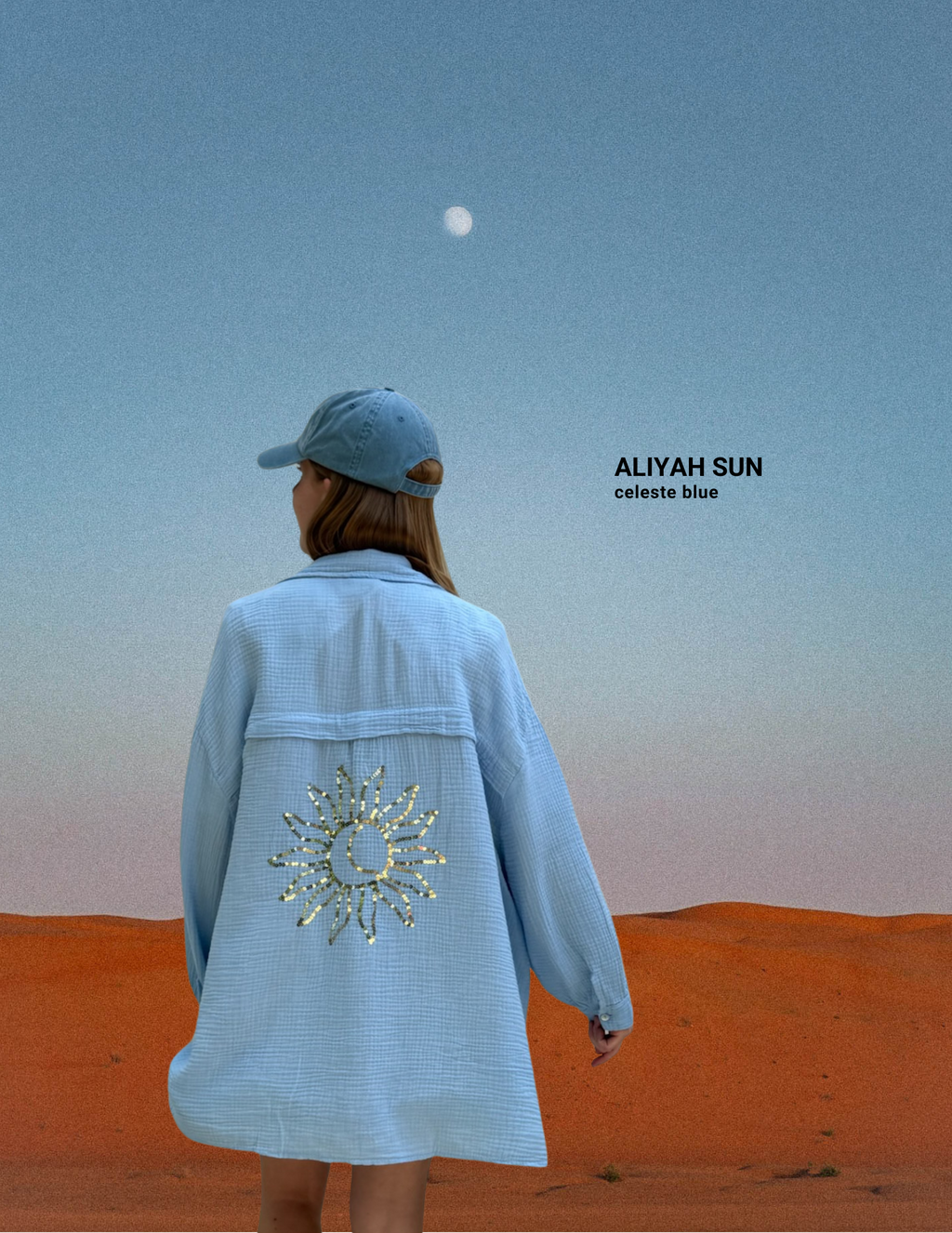 ALIYAH SUN celeste blue