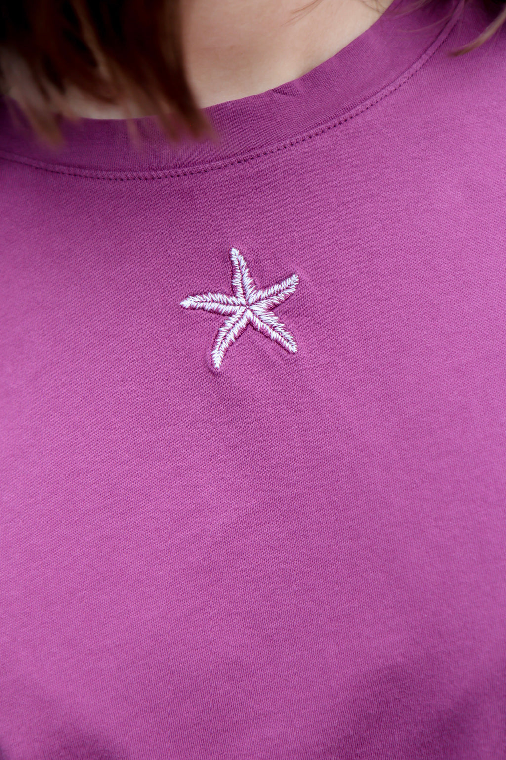 purple STARFISH t-shirt loose fit