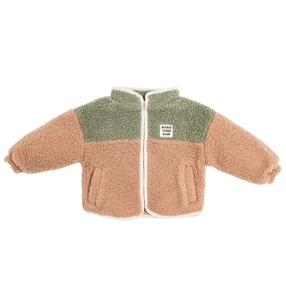 little teddy SUN JACKET soft green