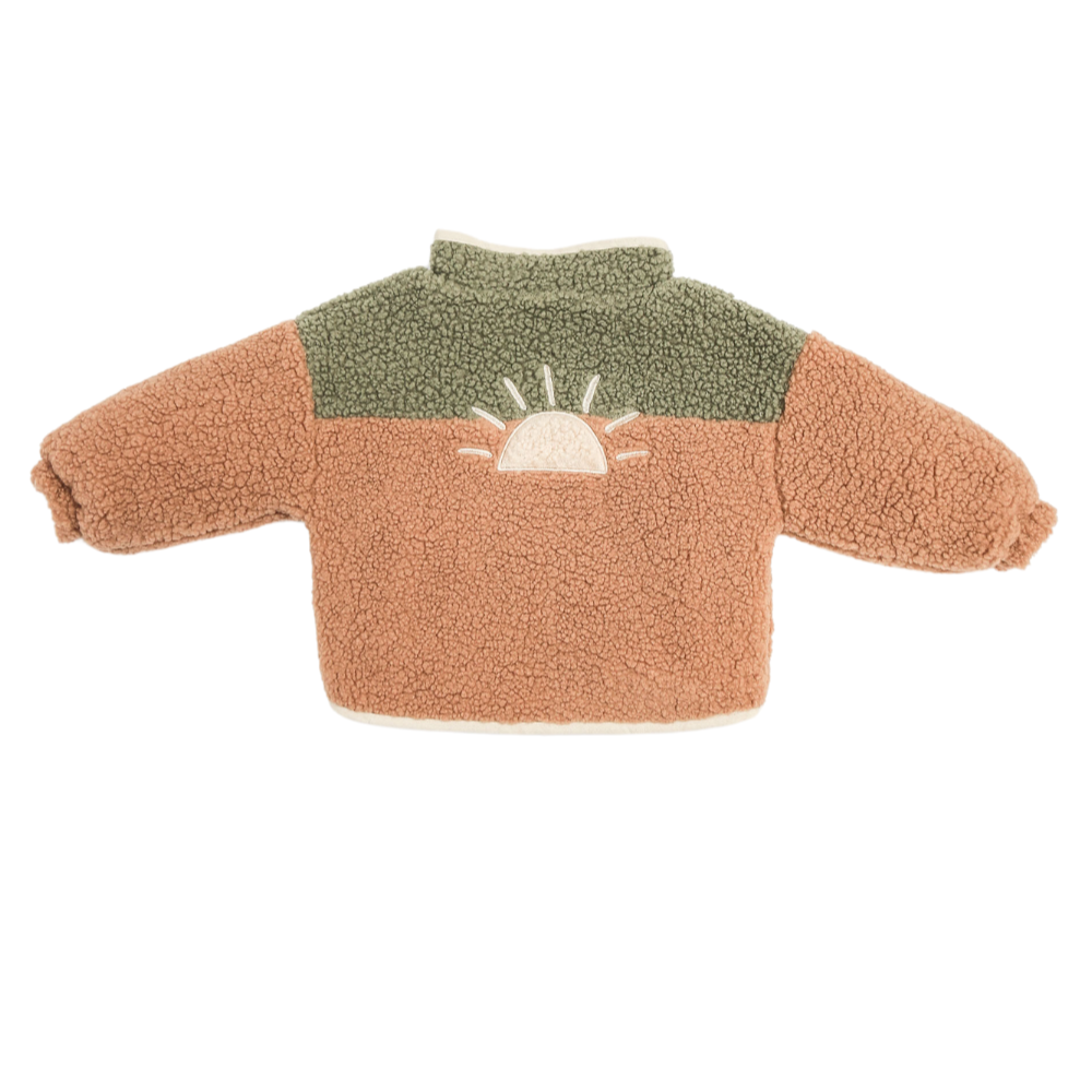 little teddy SUN JACKET soft green