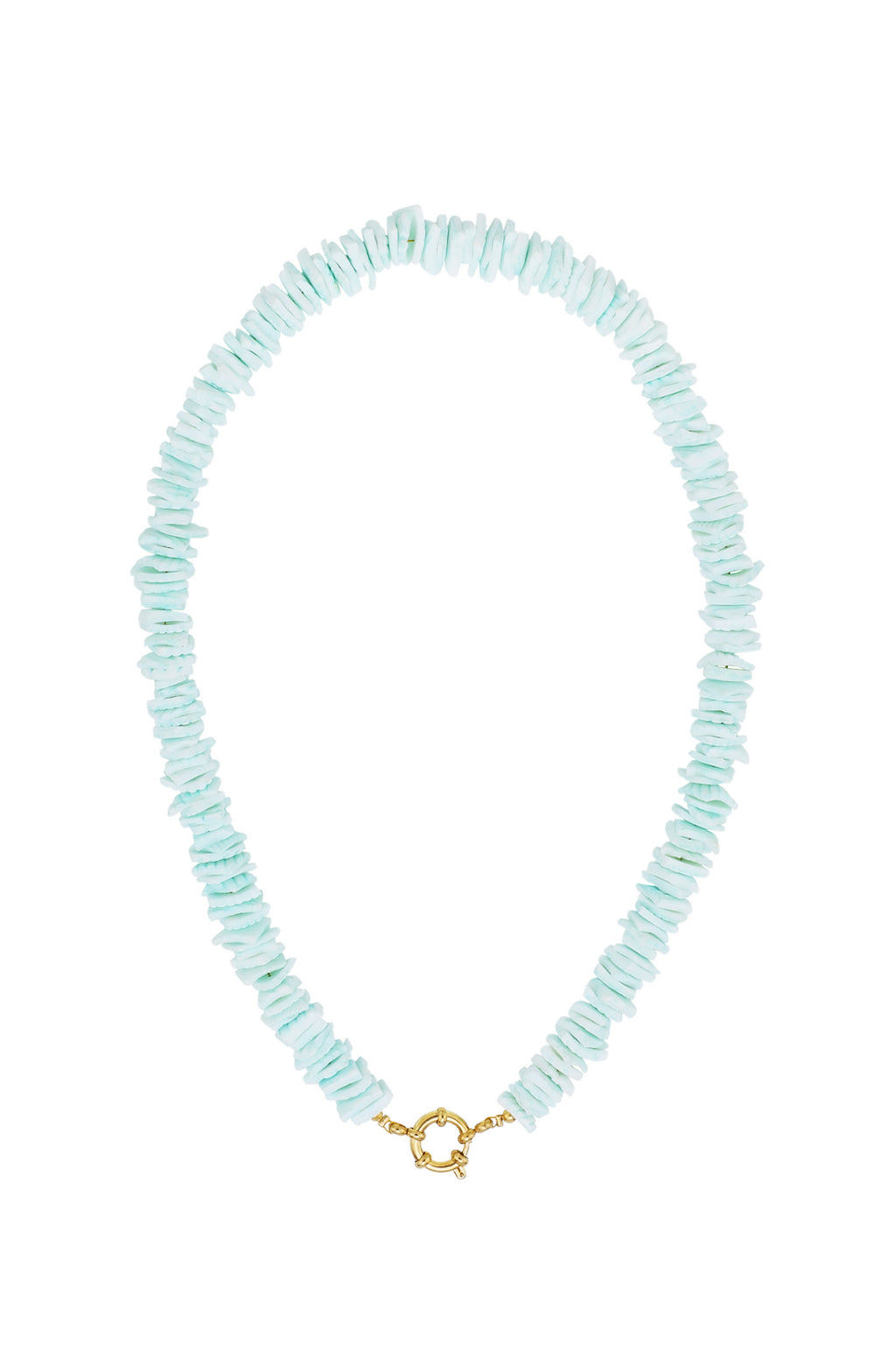 aqua SEASHELL necklace