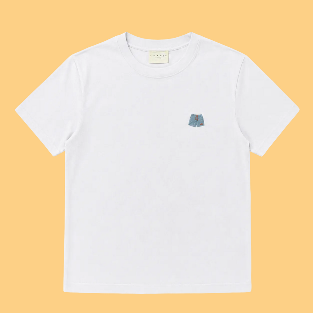 men white SWIMSHORT embroidery t-shirt (loose fit)