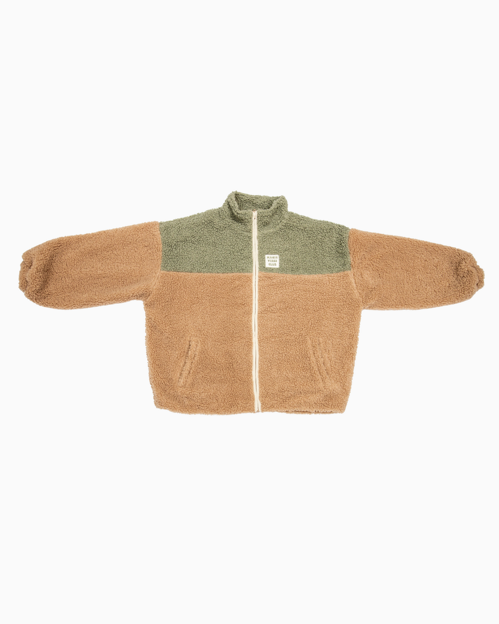 women teddy SUN JACKET soft green