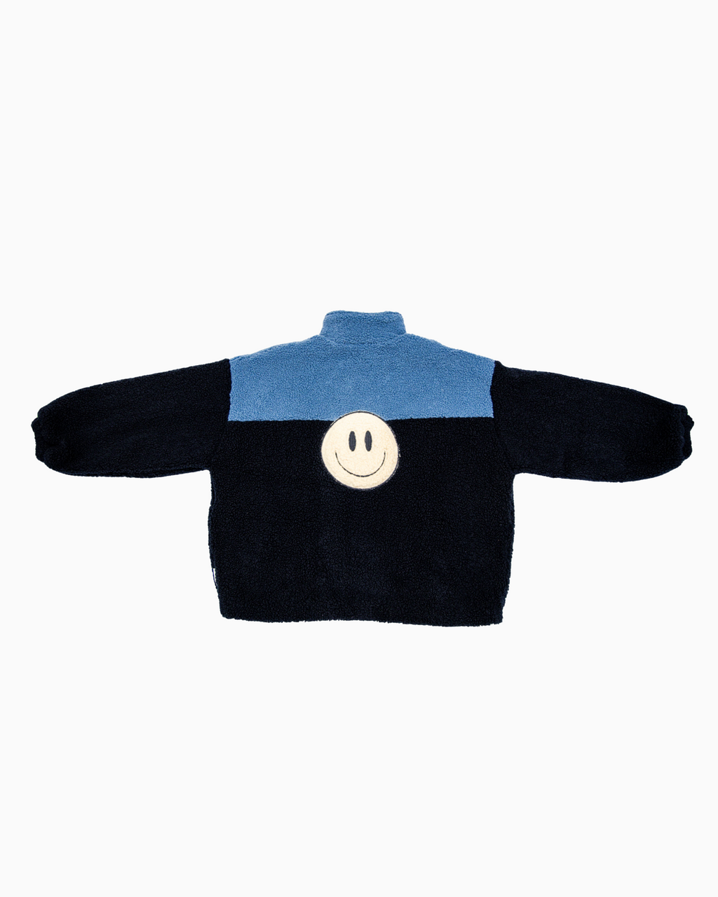 women teddy SMILEY JACKET bright blue