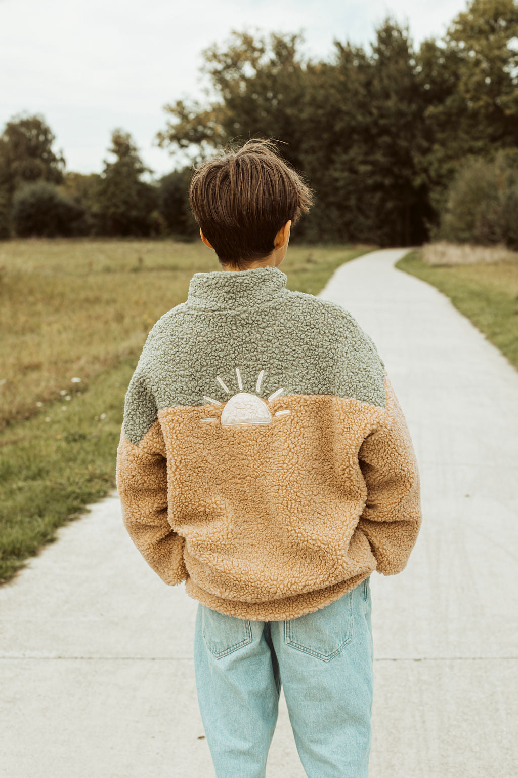 little teddy SUN JACKET soft green