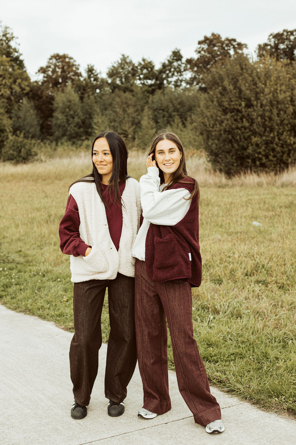 women sleeveless teddy VEST beige