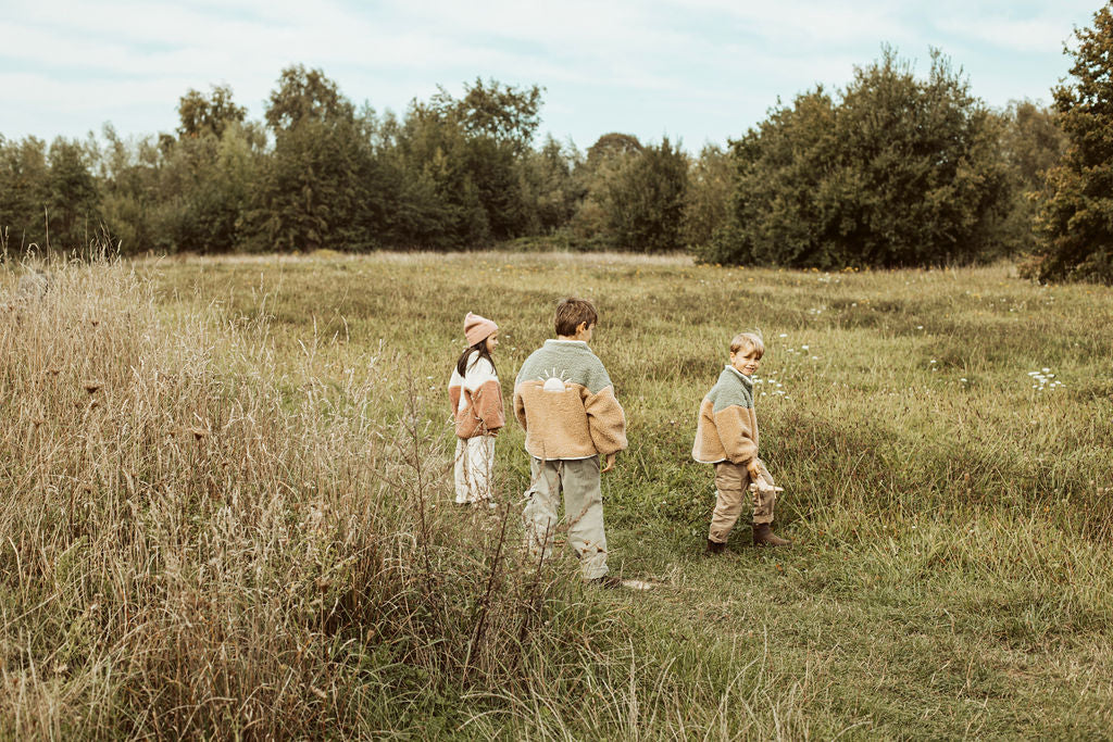 little teddy SUN JACKET soft green