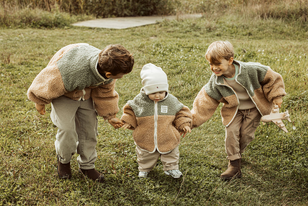 little teddy SUN JACKET soft green