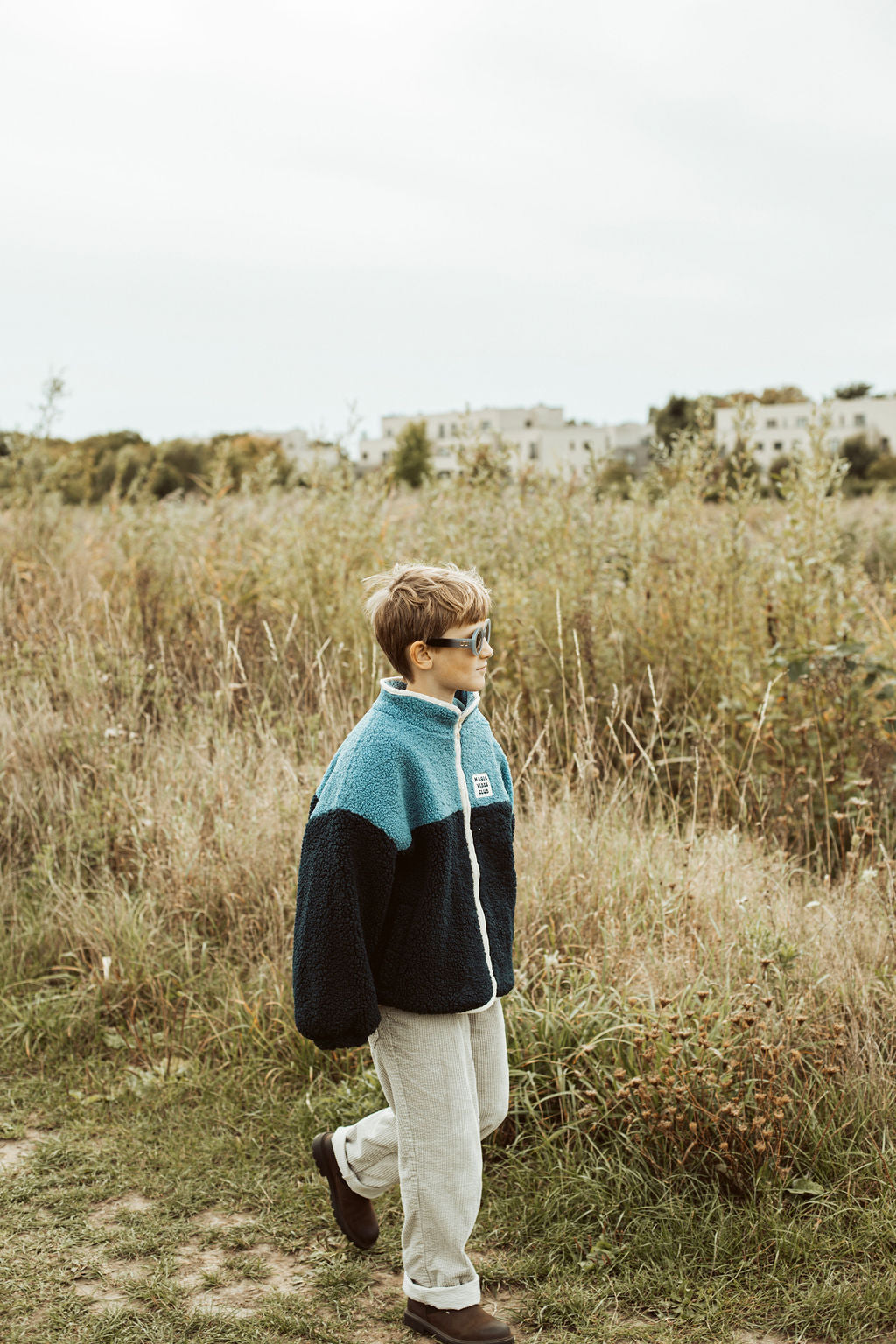 little teddy SMILEY JACKET bright blue