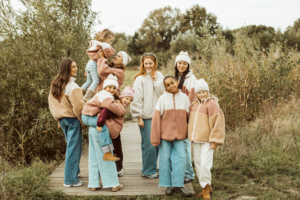 women teddy JACKET beige