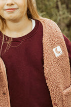 little sleeveless teddy VEST soft rose