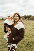 women teddy JACKET orange khaki