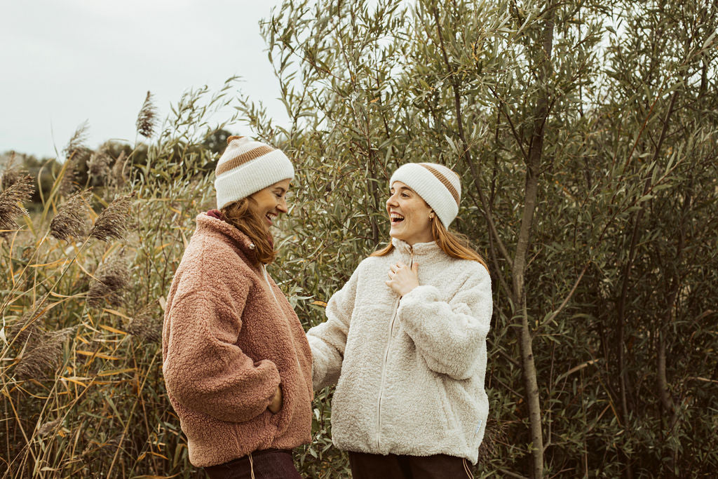 women teddy JACKET beige