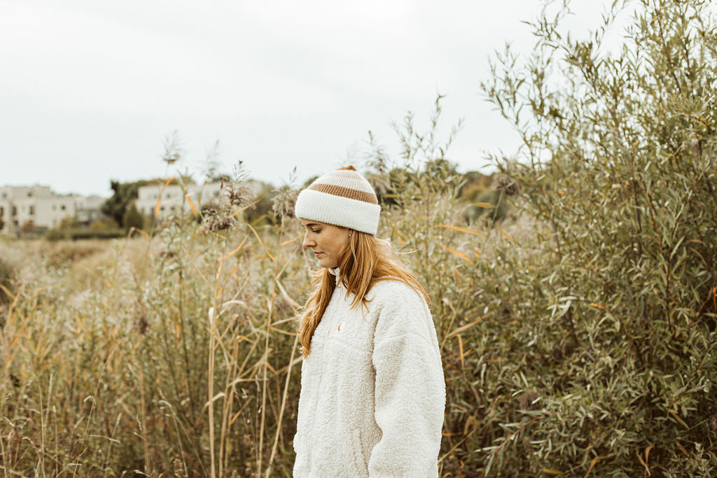 women teddy JACKET beige