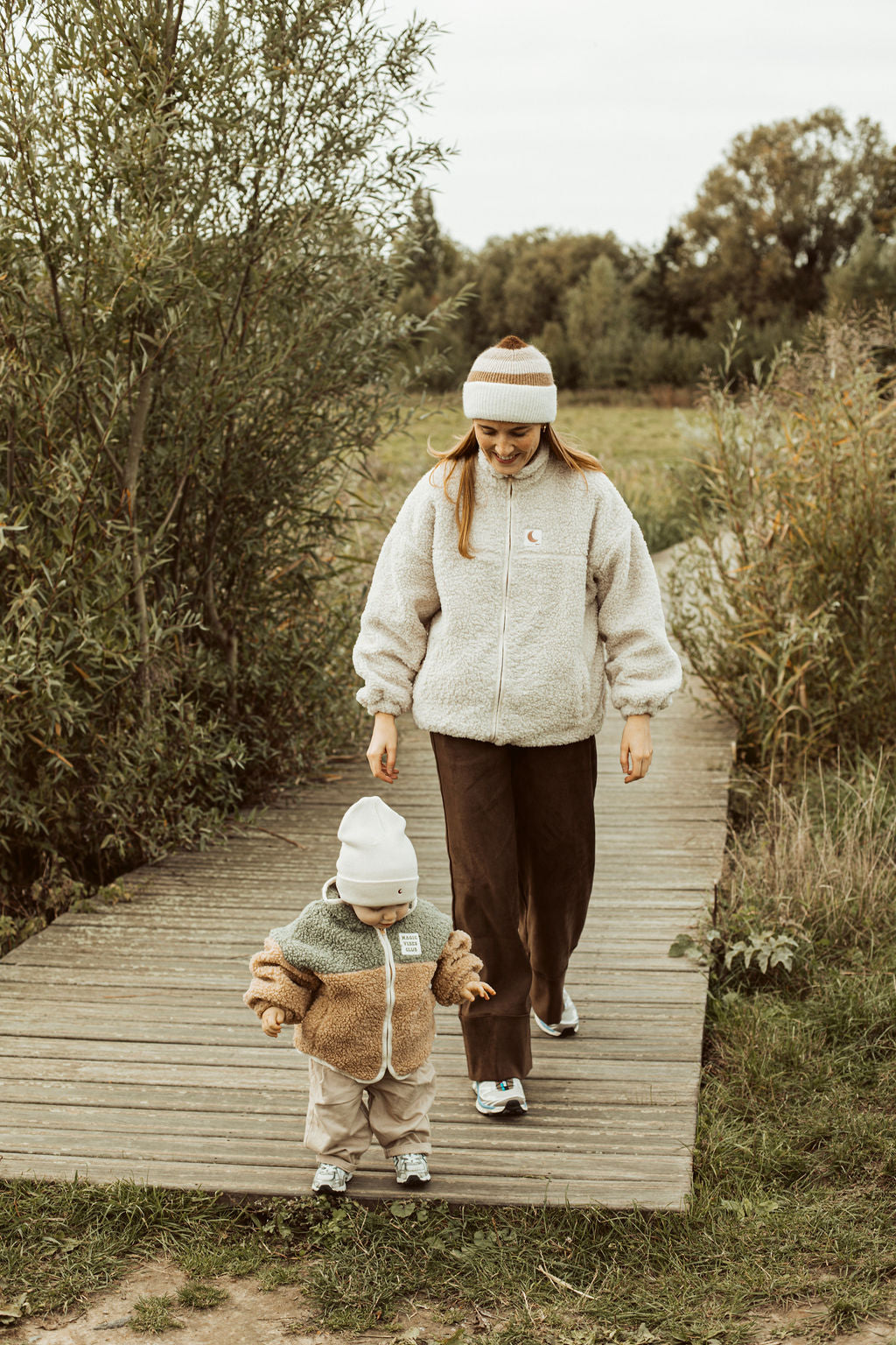 women teddy JACKET beige