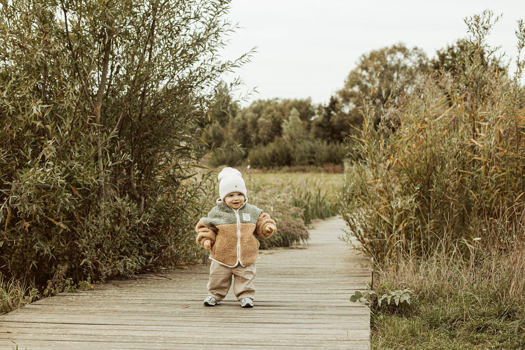 little teddy SUN JACKET soft green