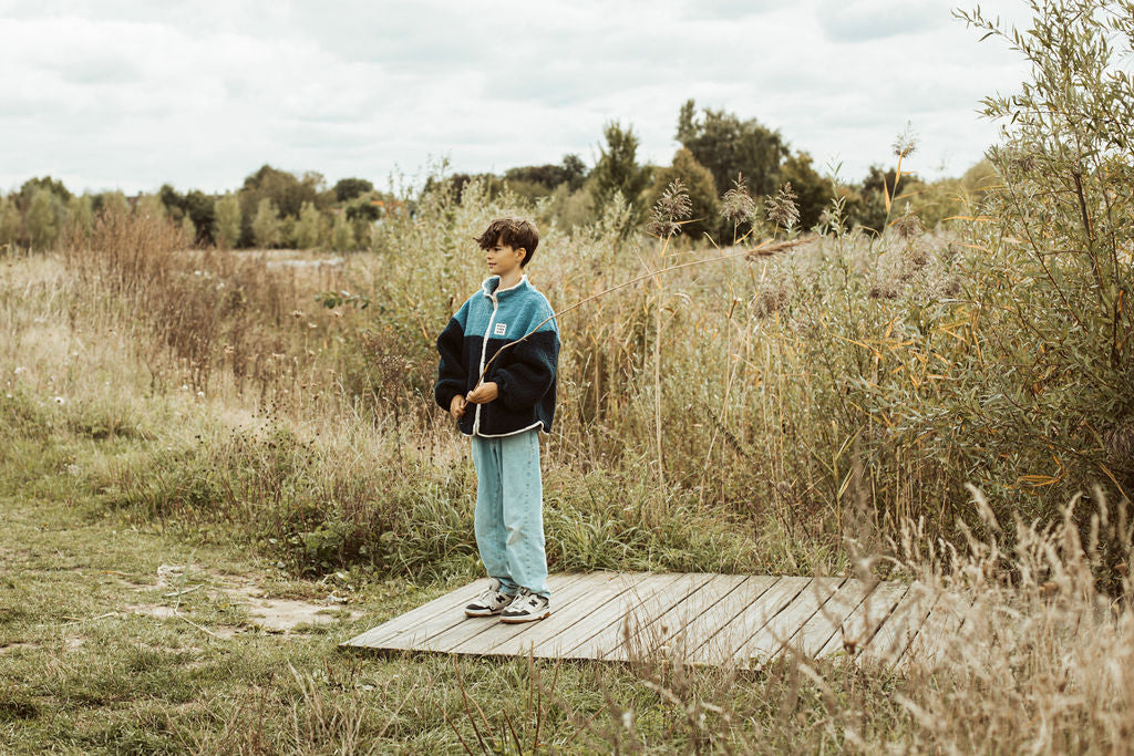 little teddy SMILEY JACKET bright blue