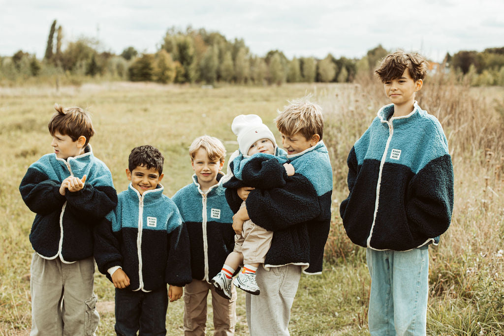 little teddy SMILEY JACKET bright blue