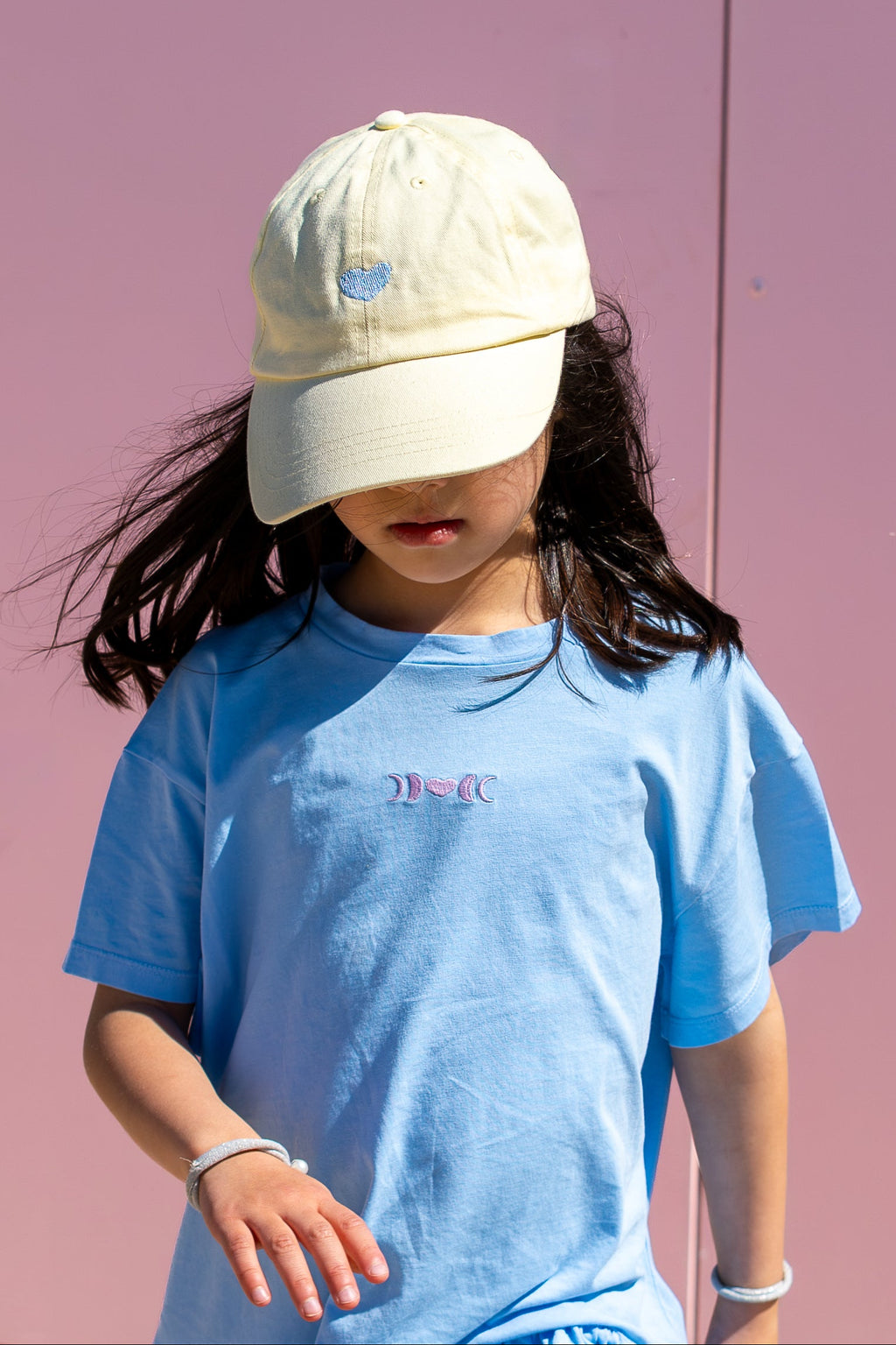 little light blue FULL MOON t-shirt dress