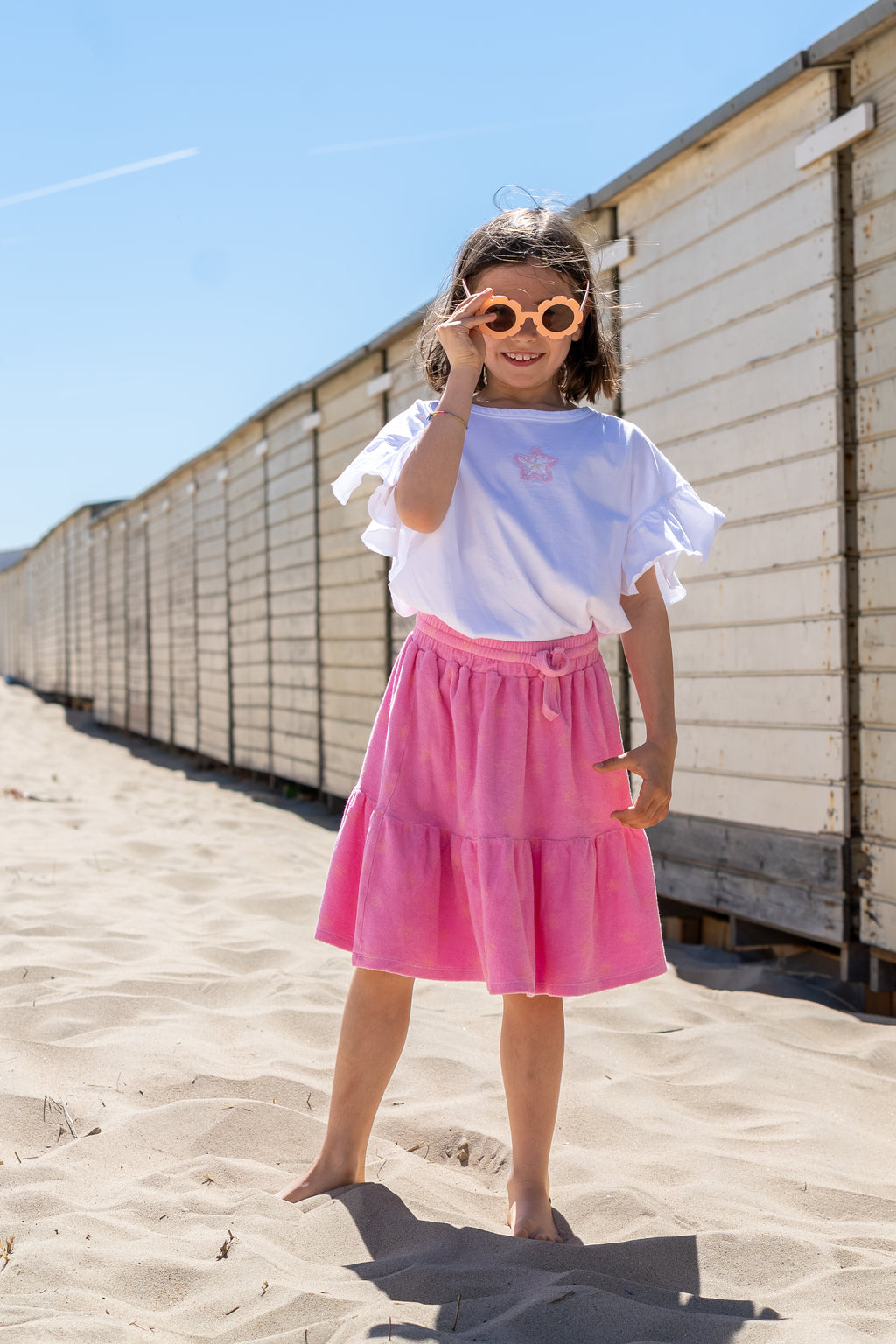 little STARFISH t-shirt white loose fit