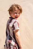 little terry SHIRT brown stripes