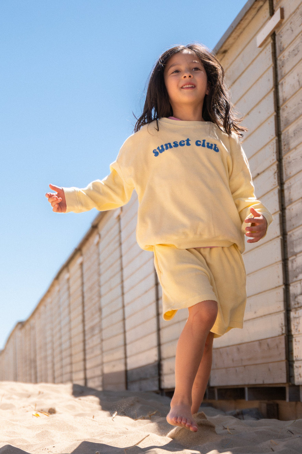 little terry SHORTS butter yellow