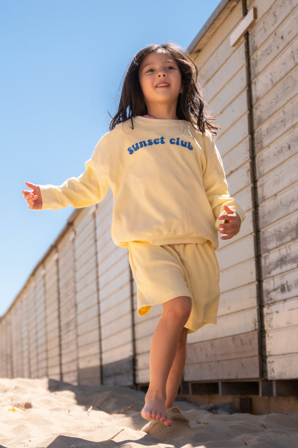 little terry SUNSET CLUB sweatshirt loose fit