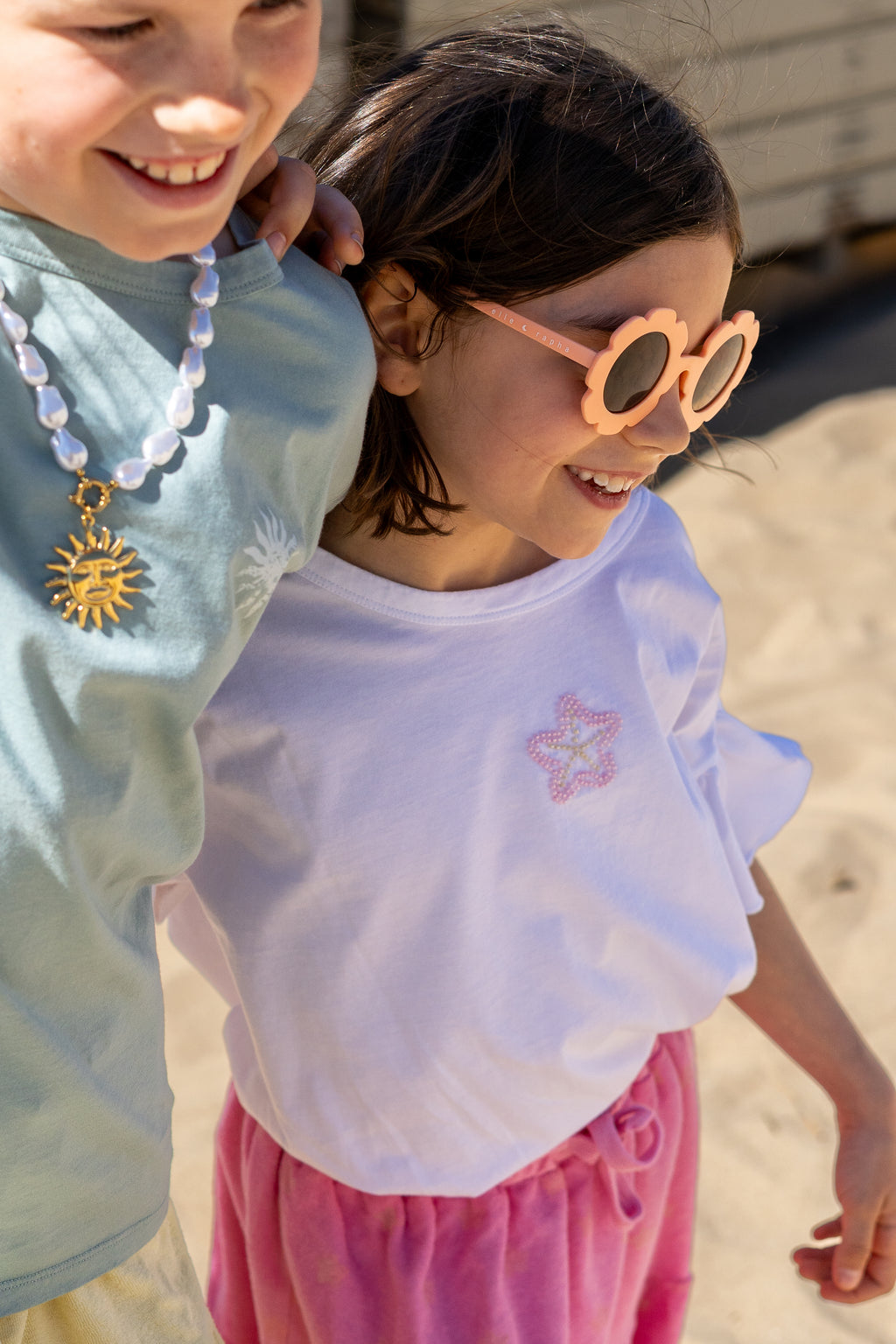 little STARFISH t-shirt white loose fit