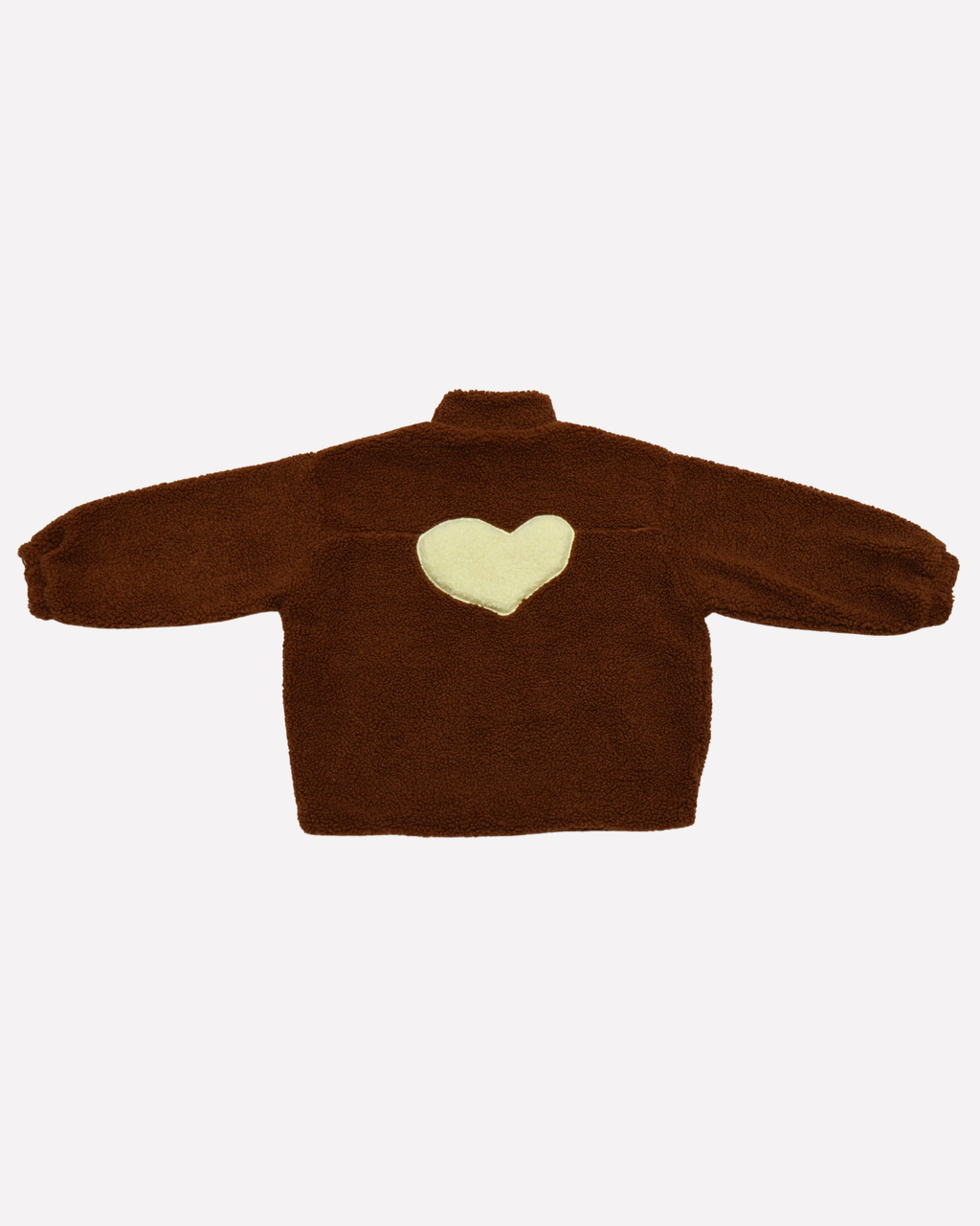 women teddy HEART JACKET warm brown