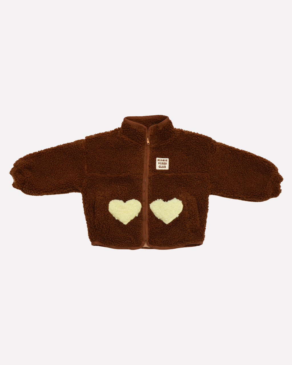 little teddy HEART JACKET brown