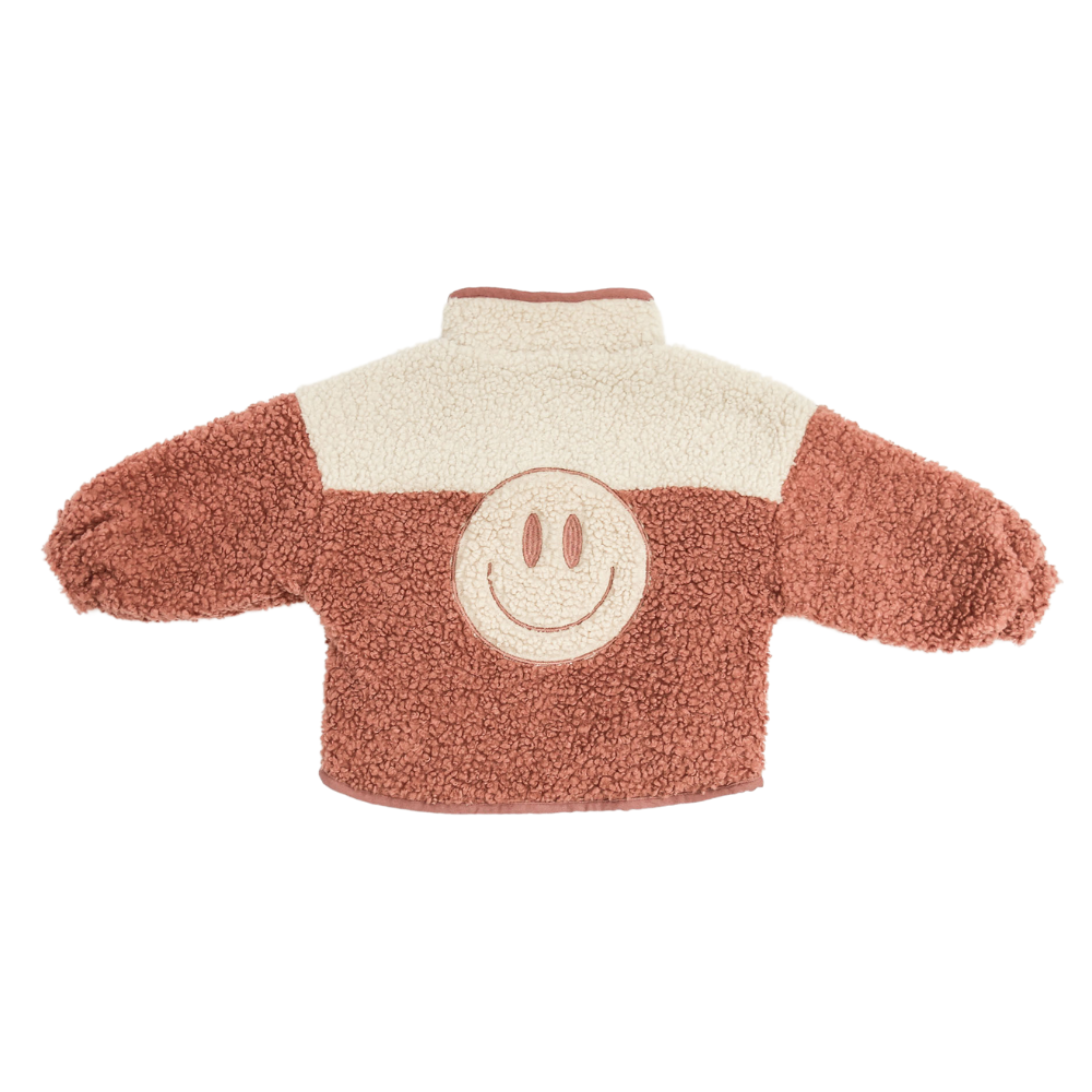 little teddy SMILEY JACKET soft rose