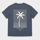 men washed grey PALMTREE t-shirt