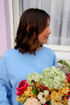 light blue CLUB SOLEIL sweatshirt loose fit