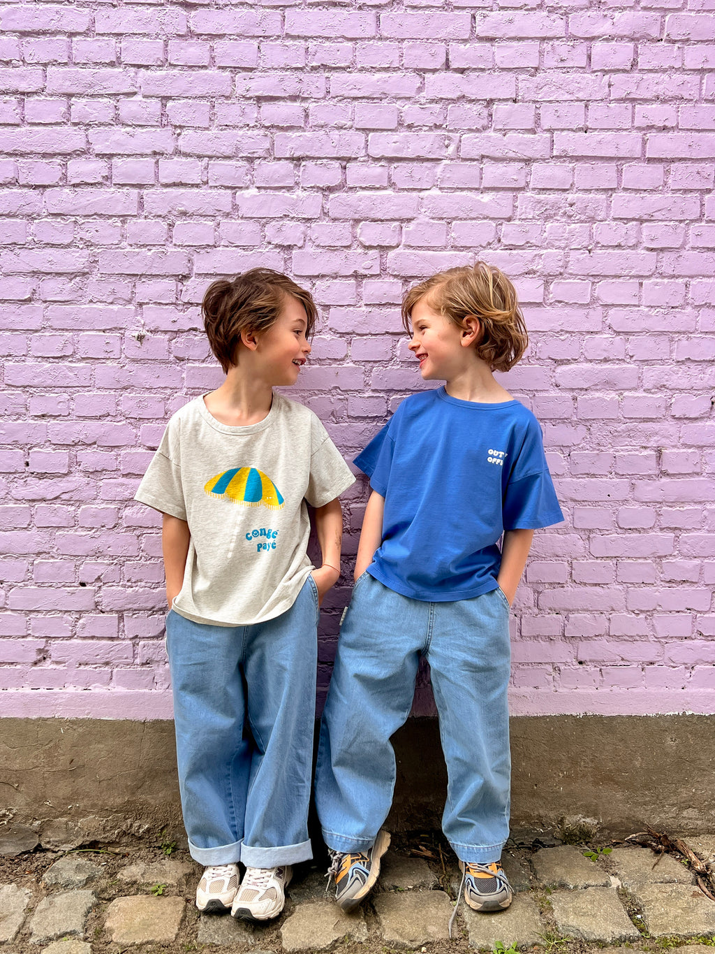 little CONGE PAYE PARASOL t-shirt loose fit