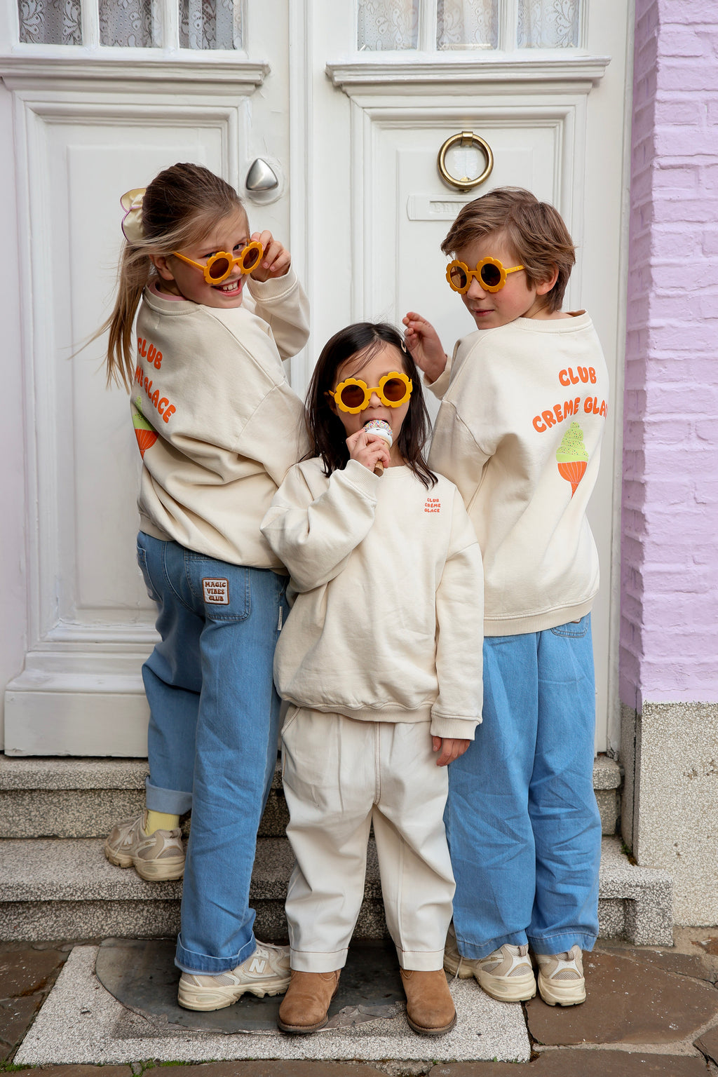 little CLUB CREME GLACE sweatshirt loose fit