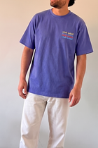 men CLUB SOLEIL washed purple t-shirt (loose fit)