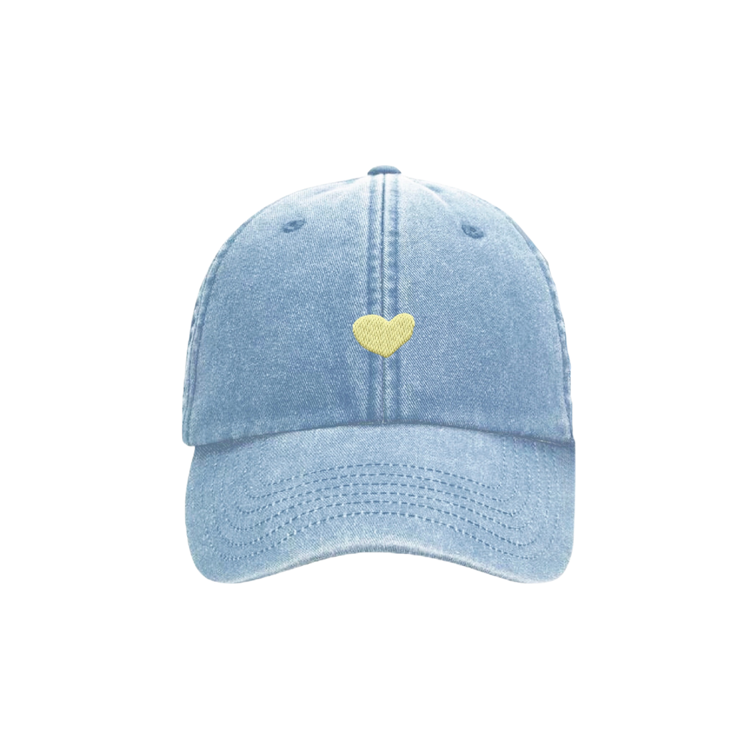 light blue heart CAP