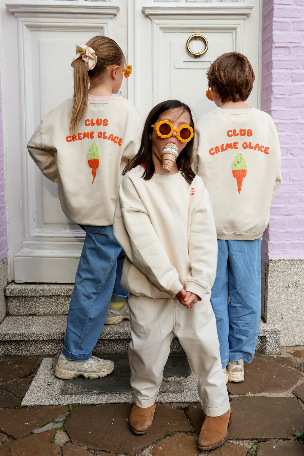 little CLUB CREME GLACE sweatshirt loose fit