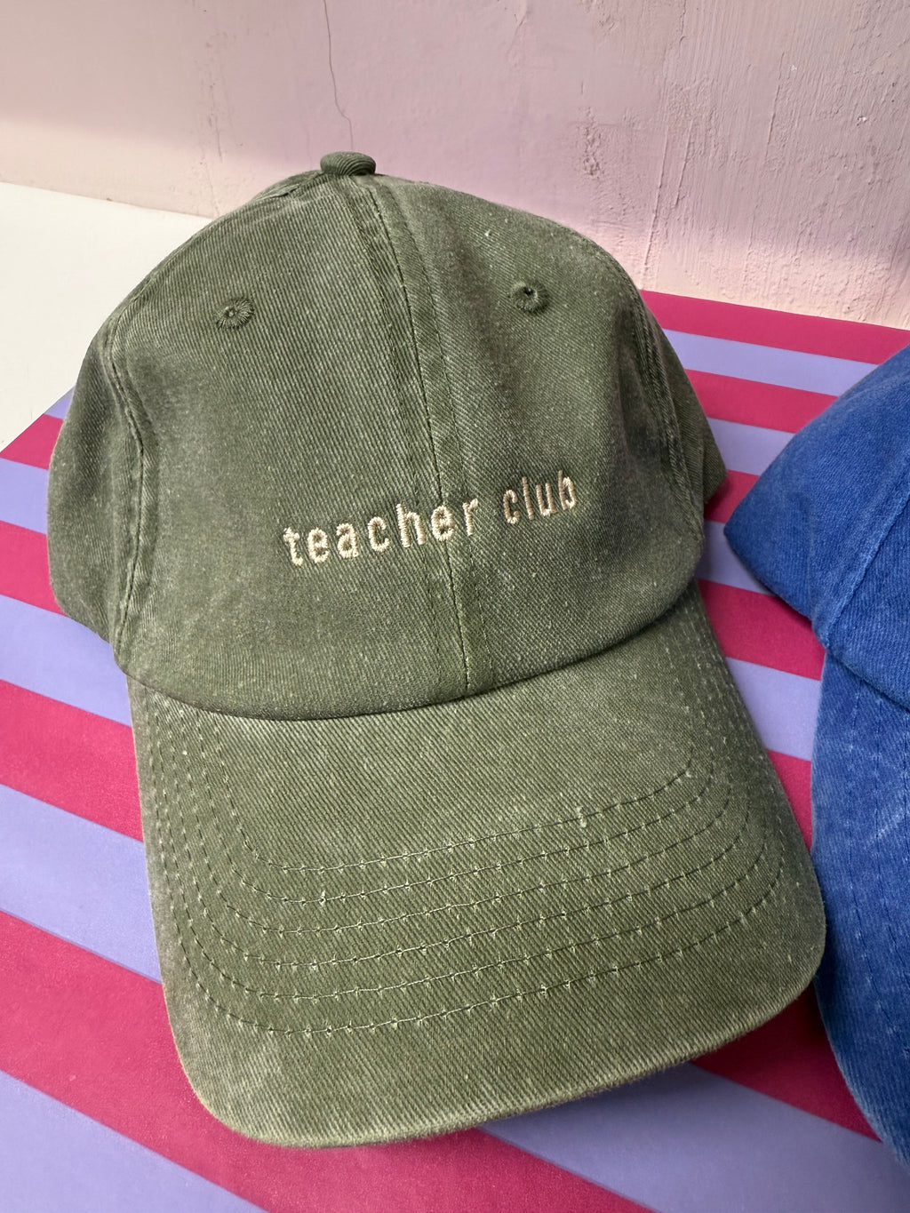 teacher club CAP vintage green