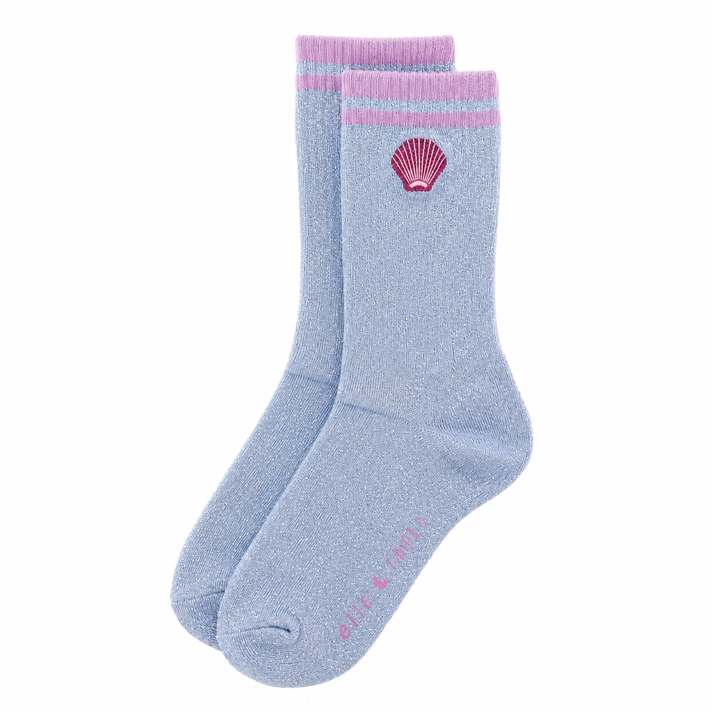 SPARKLY SEASHELL socks