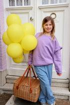 lila CHOUCHOU ruffle sweatshirt loose fit