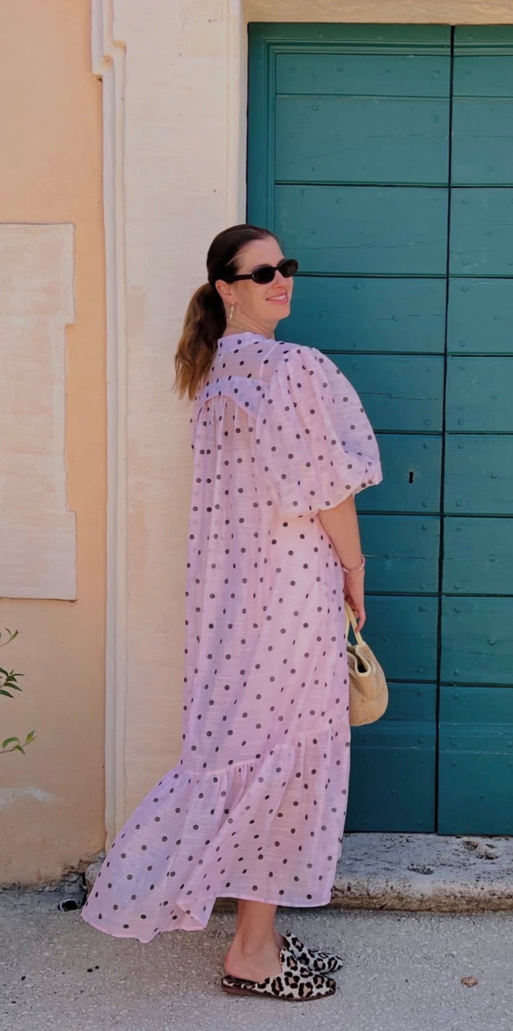 VALIE polka dress PINK