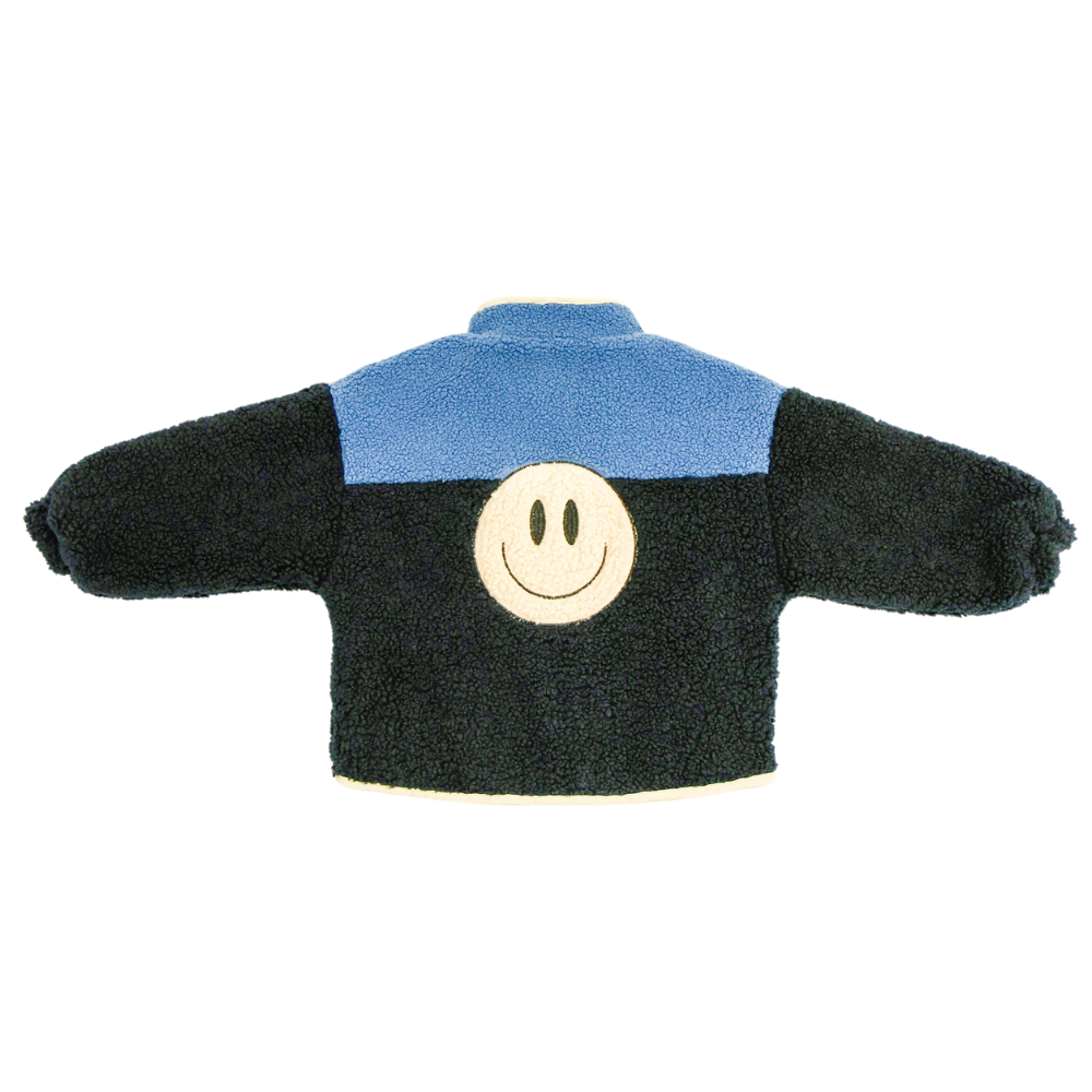 little teddy SMILEY JACKET bright blue