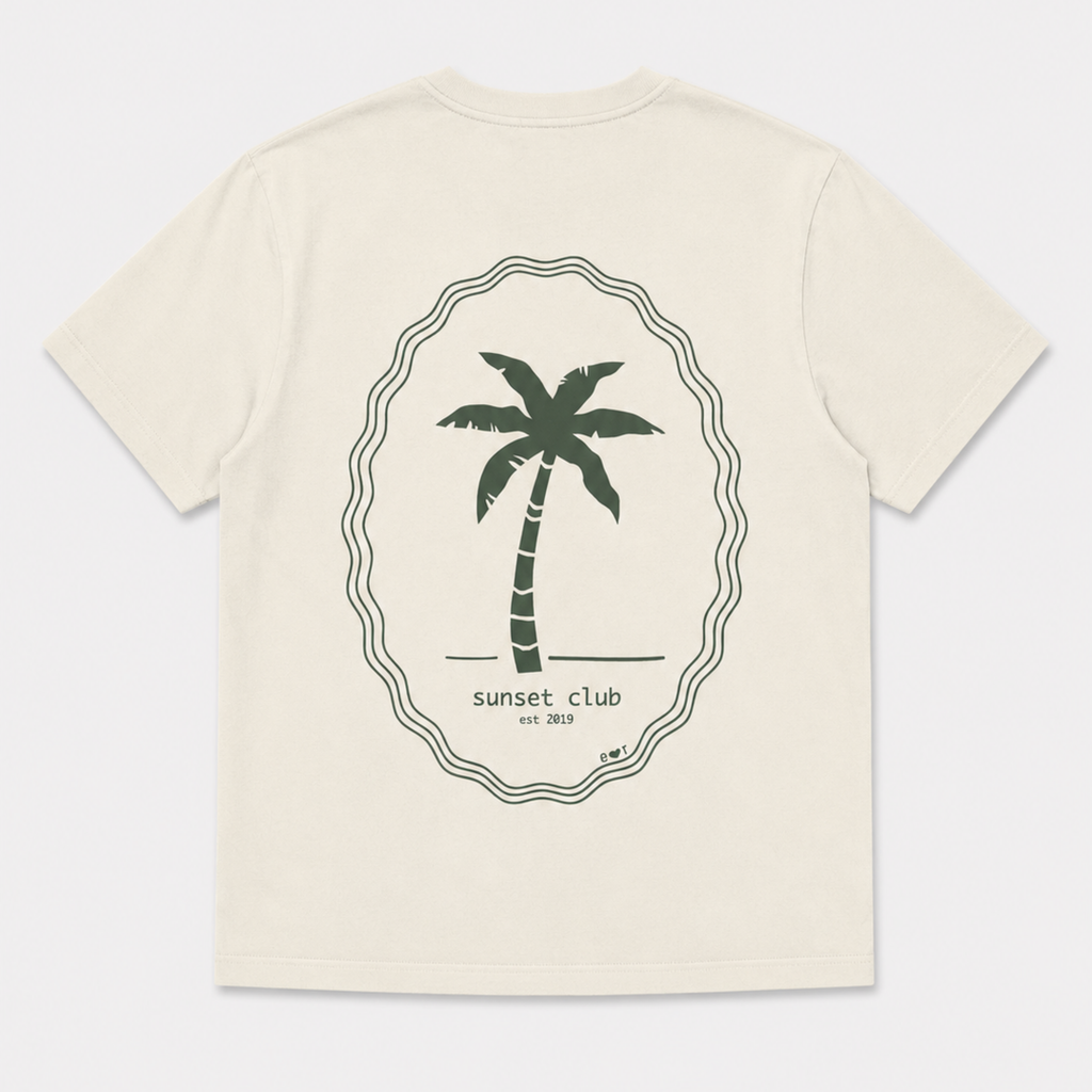men ivory PALMTREE t-shirt