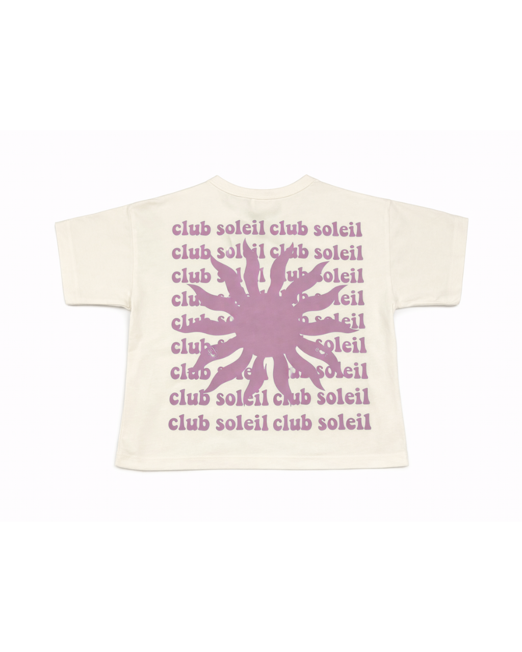 little pink CLUB SOLEIL t-shirt loose fit